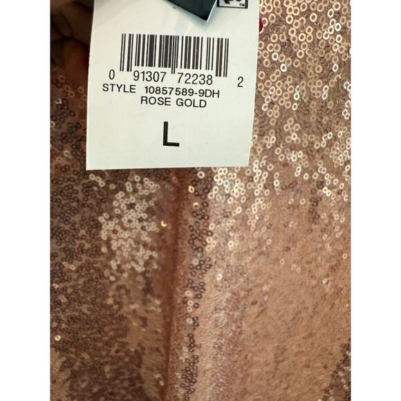 2for30💥‼️Bar III Slip Dress Mini Size L 10/12 Rose‎ Pink Sequins - Picture 7 of 12